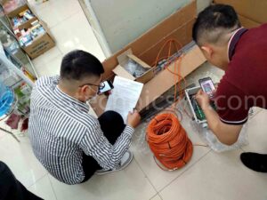 Kiểm tra lô thiết bị quan trắc thuỷ điện Huổi Chan 1