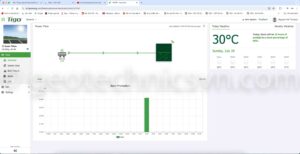 Kết nối thiết bị quan trắc độ bụi tấm pin và server